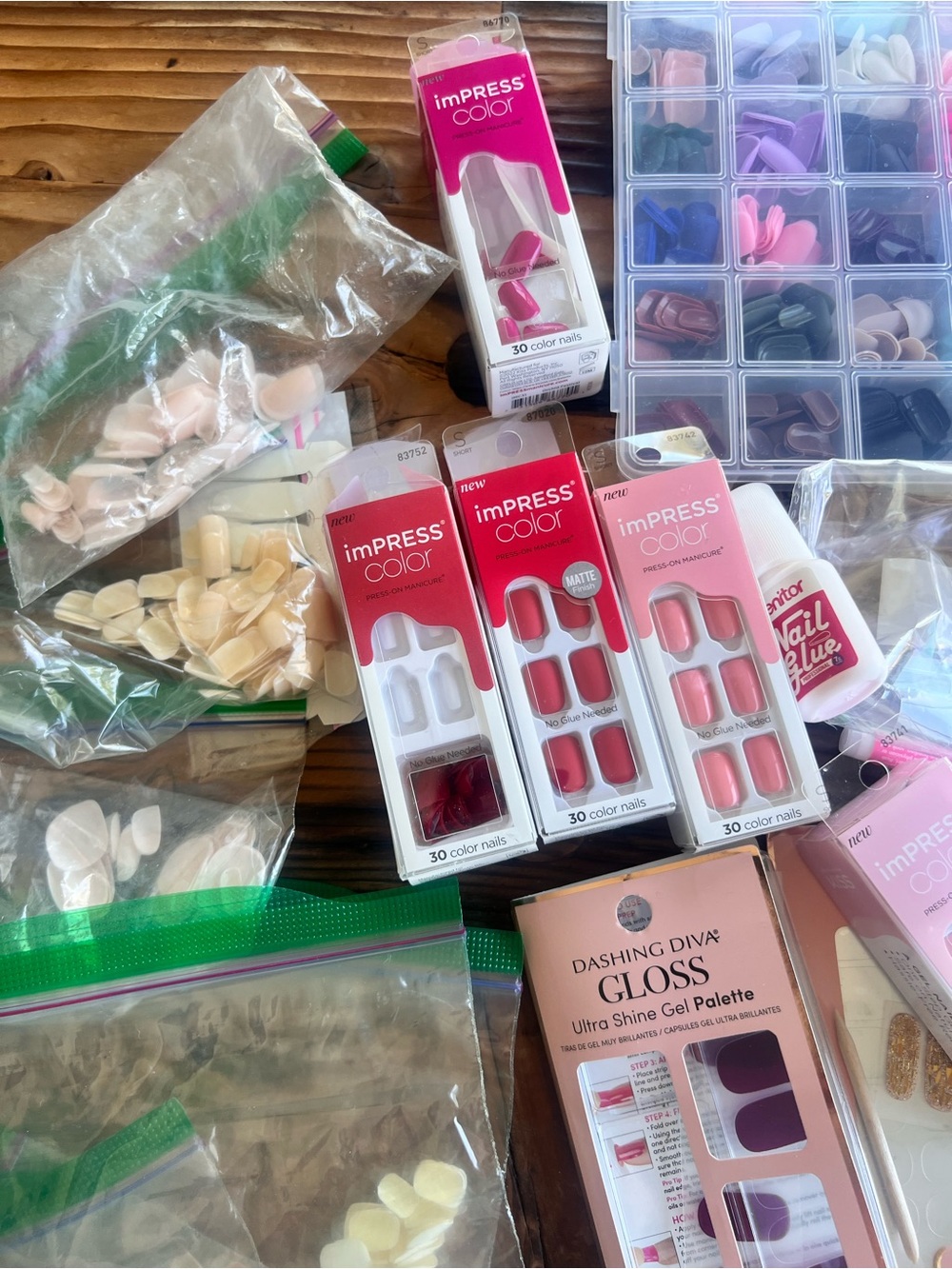 Assorted Press-On Nail Set - Pink & Multicolor - Picture 5 of 7